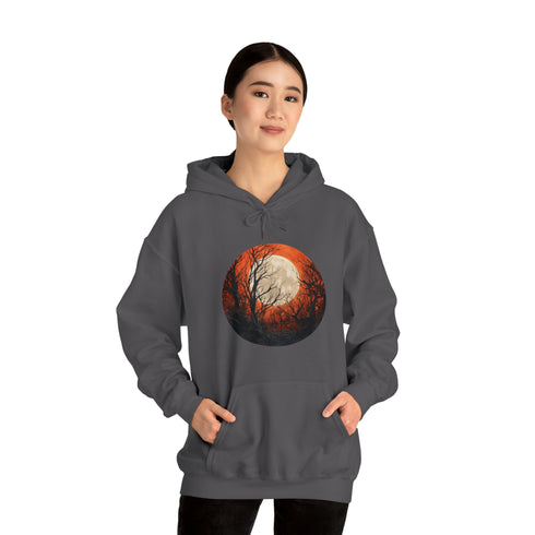 Halloween Harvest Moon - Graphic Hooded Sweatshirt